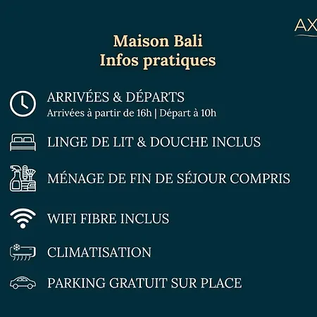 Maison Bali - Jardin, Clim, Parking Et Proche Tram *
